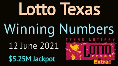 lotto texas winning numbers